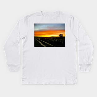 Untergang der Sonne Kids Long Sleeve T-Shirt